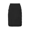Maison Margiela Midi Skirt Woman Carbon Melange And Black