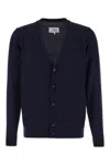 MAISON MARGIELA MIDNIGHT BLUE CASHMERE CARDIGAN