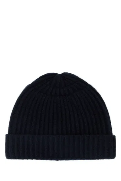 Maison Margiela Midnight Blue Wool Beanie Hat
