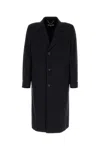 Maison Margiela Midnight Blue Wool Coat In Blue