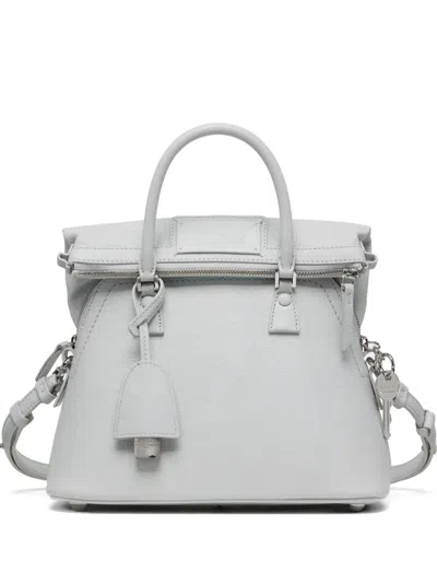 Maison Margiela Mini 5ac Classique Leather Tote Bag In Gray