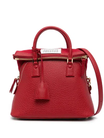 Maison Margiela Mini 5ac Tote Bag In Red
