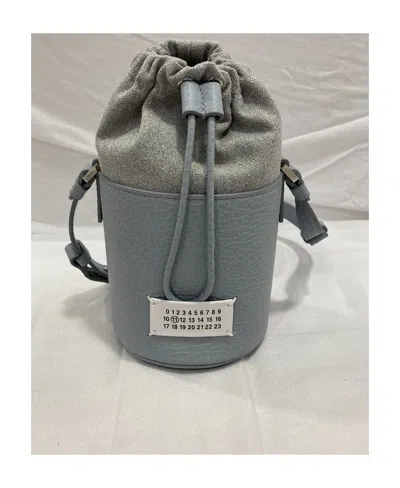Maison Margiela Mini 5ac Leather Bucket Bag In Black