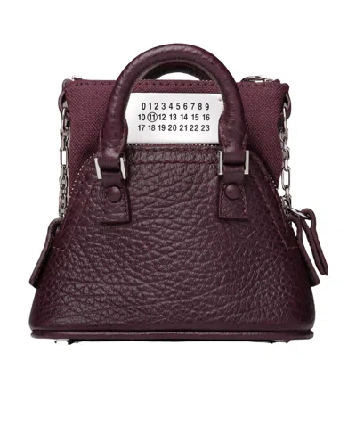 Maison Margiela 5ac Classique Baby Shoulder Bags Purple In Red