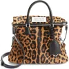 Maison Margiela Mini 5ac Leopard Print Genuine Calf Hair Tote In Multi