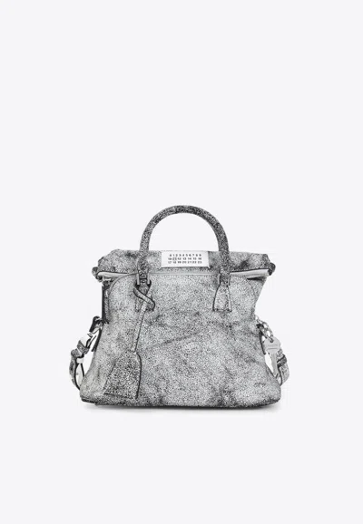 Maison Margiela Mini 5ac Loved To Death Crossbody Bag In White