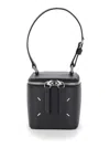 Maison Margiela Mini Box Black Handbag With Four Stitches In Leather Woman In Black