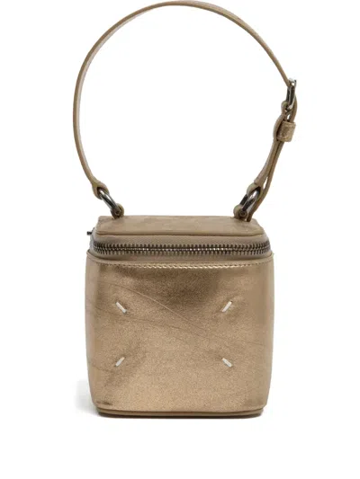 Maison Margiela Mini Box Tote Bag In Gold