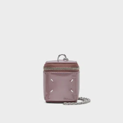 Maison Margiela Mini Cube Chain Bag Unisex Pink In White