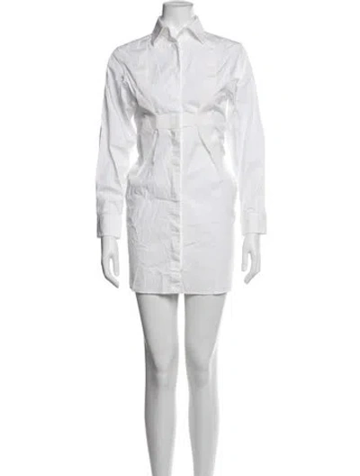 Pre-owned Maison Margiela Mini Dress In White