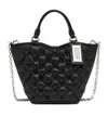 Maison Margiela Glam Slam Leather Tote In Black