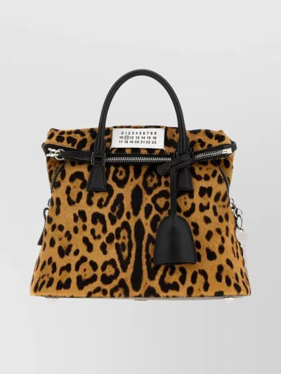 Maison Margiela Mini Handbag With Printed Calf Hair