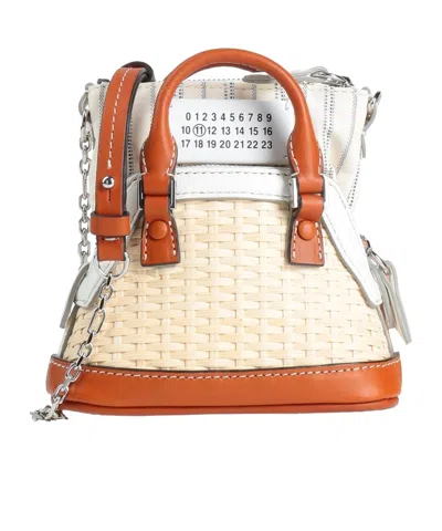 Maison Margiela Mini Multi-color Handbag In Purple