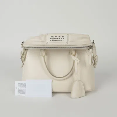 Maison Margiela Mini Tote Shoulder Bag In White