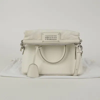 Maison Margiela Mini Tote Shoulder Bag In Neutral