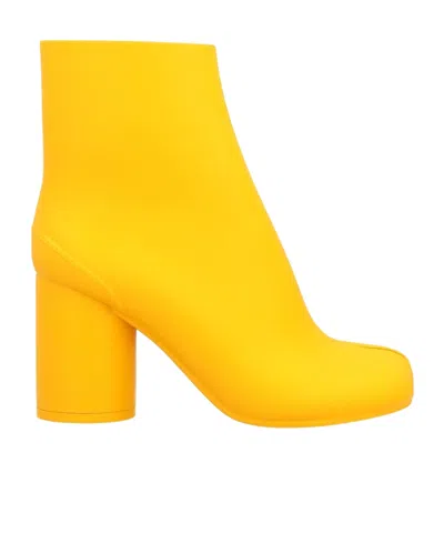 Maison Margiela Minimalist Ankle Boots In Yellow