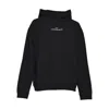 Maison Margiela Minimalist Black Hoodie With Upside-down Logo In Black