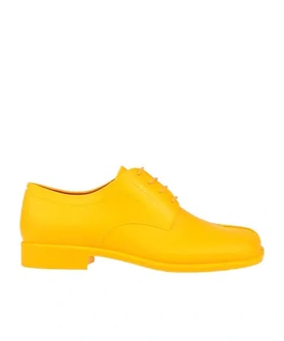 Maison Margiela Minimalist Derby Shoes In Yellow
