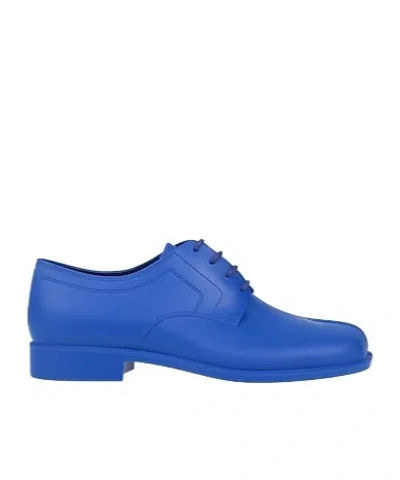 Maison Margiela Minimalist Oxford Shoes In Blue