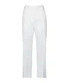 Maison Margiela Minimalist Solid Flared Pants In White