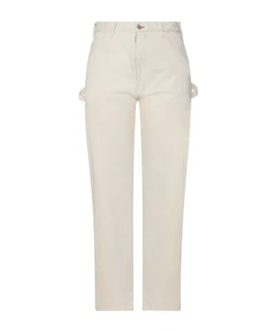 Maison Margiela Minimalist Straight-leg Suit Pants In White