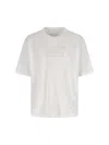 Maison Margiela Crew-neck T-shirt With Logo T-shirts White In White