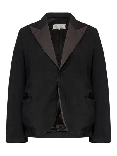 Maison Margiela Minimalistic Blazer Jacket In Black