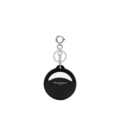 Maison Margiela Mirrored Keyring Unisex Black
