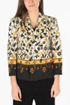 Maison Margiela Mm0 Double Breasted Blazer With Geometric Pattern In Multi