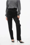 Maison Margiela Mm0 High Waist Wool Pants In Blue