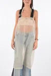 Maison Margiela Mm0 Sheer Maxi Dress In Pink