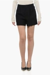 Maison Margiela Mm0 Single-pleated Wool Blend Shorts