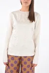 Maison Margiela Mm0 Top With Embossed Pattern In White