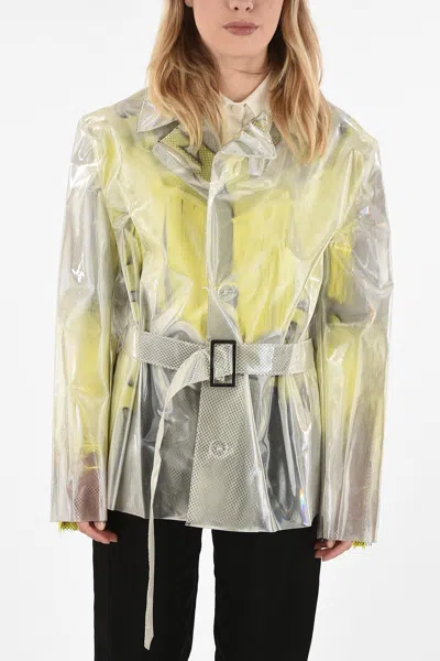 Maison Margiela Mm0 Waterproof Coat In White