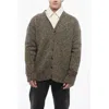 Maison Margiela Mm1 Alpaca And Wool Cardigan With V Neck In Neutral