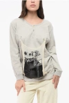 Maison Margiela Mm1 Mm10 2 Buttons Crew-neck Sweatshirt