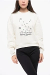 Maison Margiela Mm1 Mm10 Crew-neck Sweatshirt With Maxi Frontal Embroidery