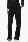 Maison Margiela Mm1 Wide-leg Pants With Front Pleats In Blue