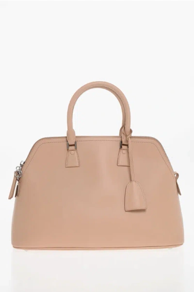 Maison Margiela Mm11 Leather 5ac Tote Bag With Removable Shoulder Strap