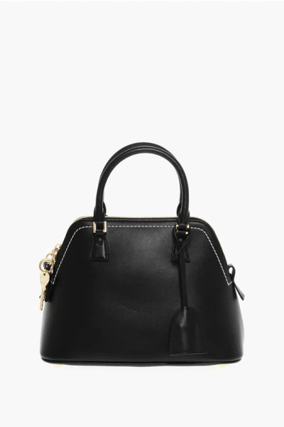 Maison Margiela Mm11 Leather 5ac Tote Bag With Visible Stitchings