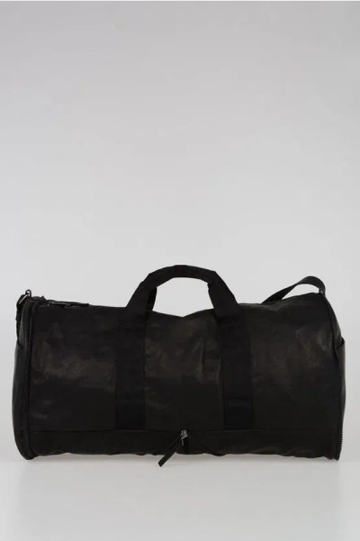 Maison Margiela Mm11 Leather Travel Bag In Black