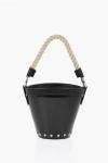 Maison Margiela Mm11 Patent Letaher Bucket Bag With Removable Strap