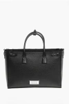 Maison Margiela Mm11 Textured Leather 5ac Daily Tote Bag With Canvas Detail