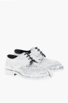 MAISON MARGIELA MM22 BIANCHETTO EFFECT PERFORATED LEATHER TABI DERBY SHOES
