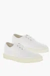 Maison Margiela Mm22 Canvas Low-top Sneakers With Rubber Sole In White