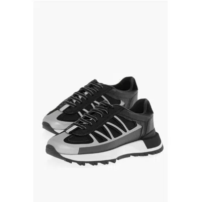 MAISON MARGIELA MM22 LACE-UP SNEAKERS WITH TWO-TONED WOMEN'S DETAIL