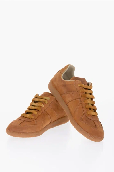 Maison Margiela Tan Artist Recicla Replica Sneakers In H8778 Old Camel