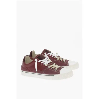 Maison Margiela Mm22 Leather And Fabric New Evolution Low Top Sneakers In White