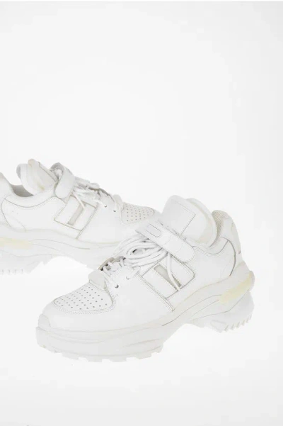 Maison Margiela Mm22 Leather Sneakers In White