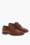 MAISON MARGIELA MM22 PERFORATED LEATHER TABI DERBY SHOES